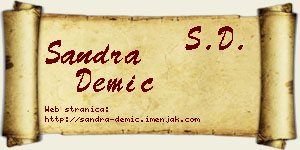 Sandra Demić vizit kartica